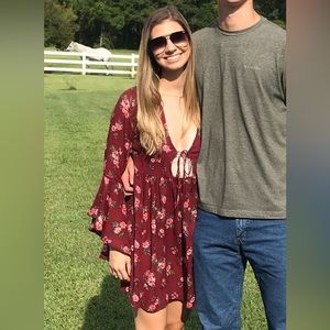 En Crème Floral Dress